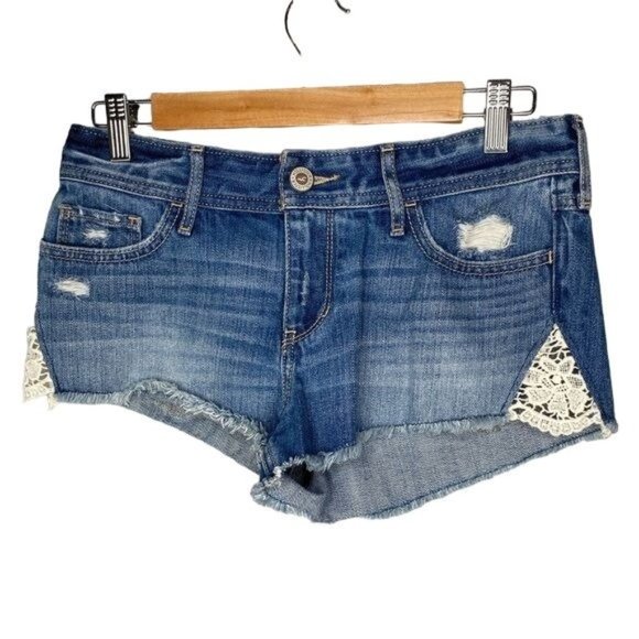 Hollister Shorts Hollister Ladies Short Short Low Rise Lace Pockets